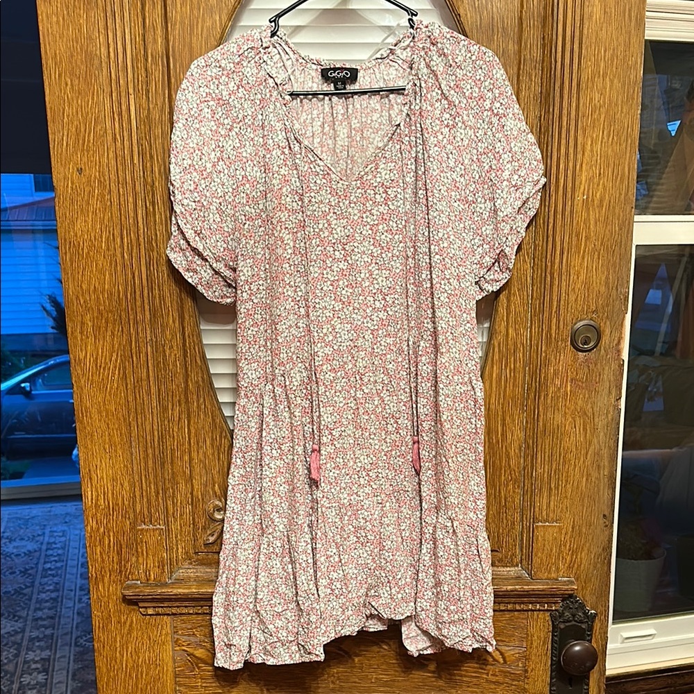 Amazon Pink Floral Mini Dress